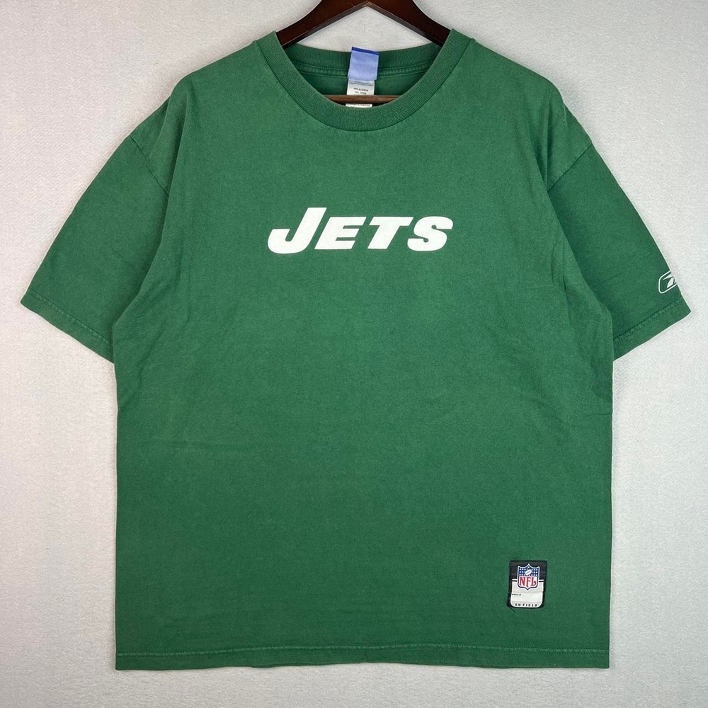 New York Jets NFL Football Green Reebok Tee Shirt L
